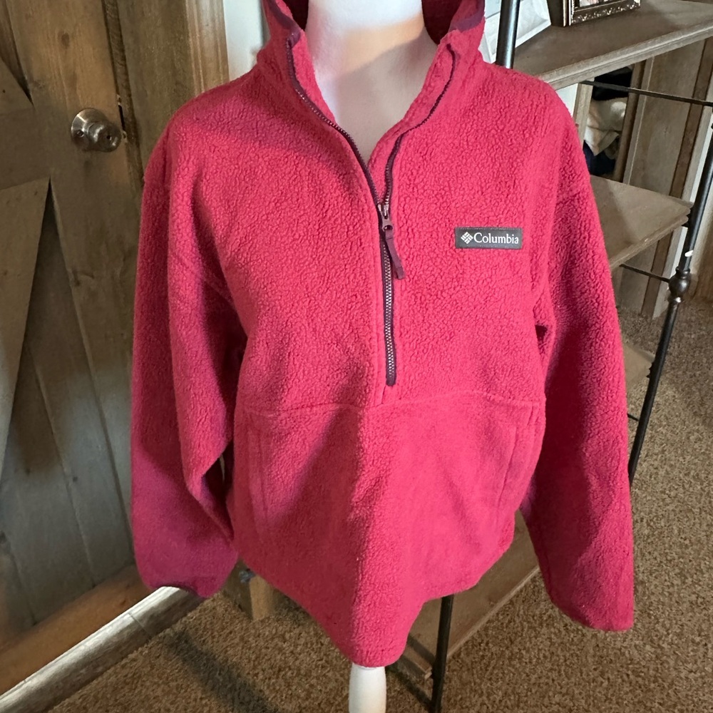 Columbia Raspberry Fleece half zip